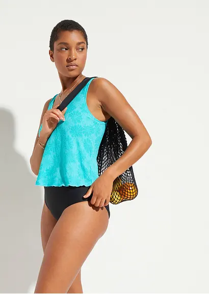 Bonprix Attraktiver Shape Badeanzug Mittlere Formkraft - Blau