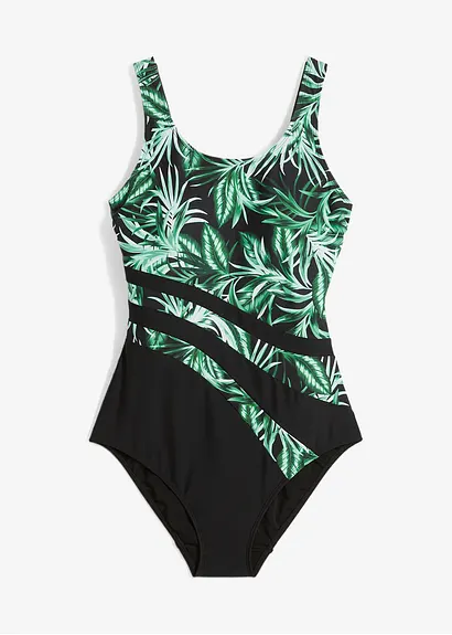 bonprix Attraktiver Shape Badeanzug mittlere Formkraft - schwarz - Damen