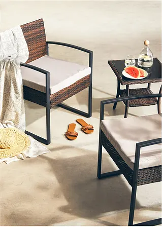 bonprix Auch für kleine Balkone geeignet: Set aus 2 Sesseln und einem Beistelltisch