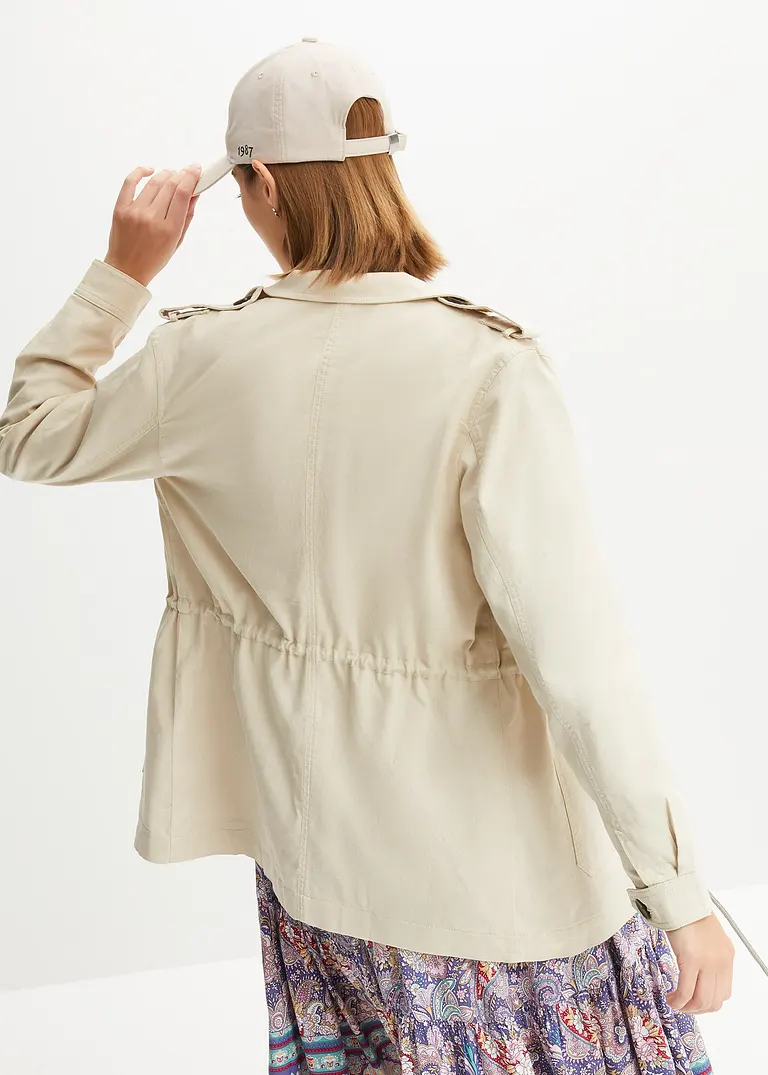 Bonprix Auffallende Utility-Jacke Mit Details - Beige - Damen