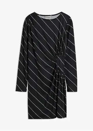 bonprix Auffallendes Kleid mit asymmetrischen Saum und Trompetenärmel