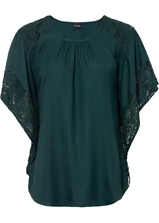 bonprix Aufregende Bluse mit Applikationen - grün - Damen
