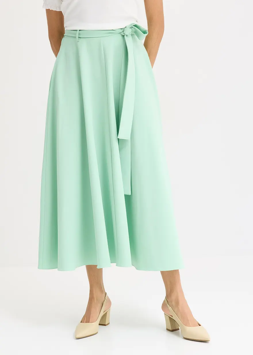 Bonprix Aufregender Rock Mit Glanzeffekt - Blau - Damen