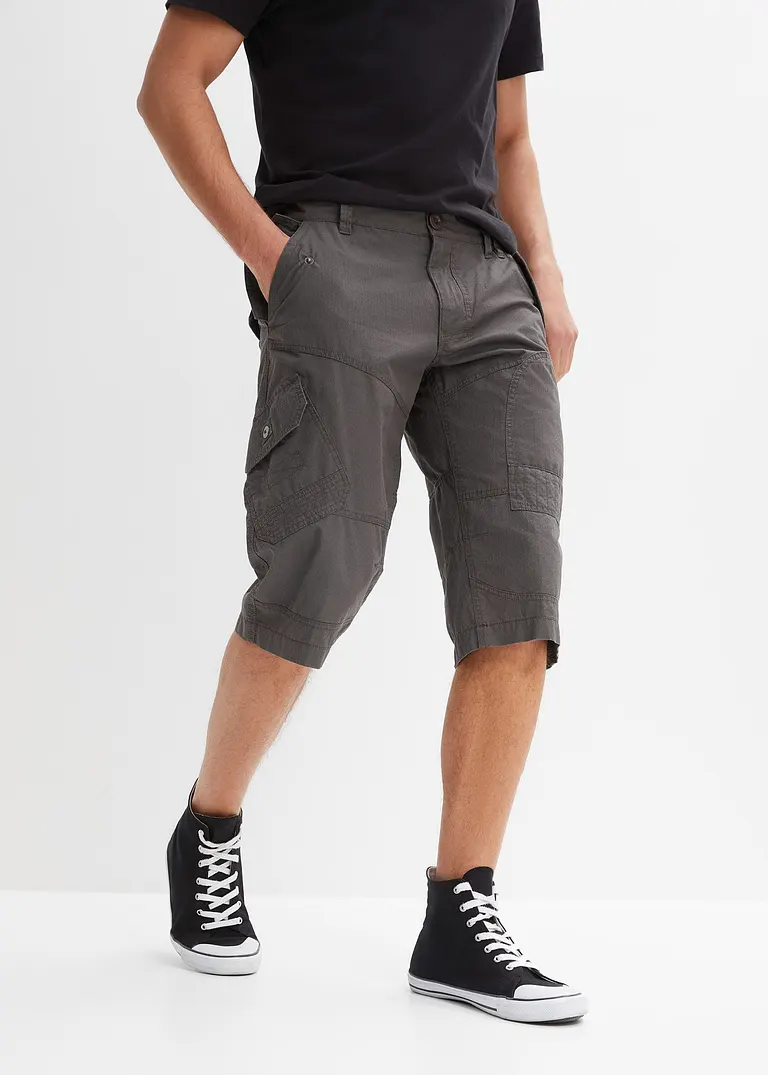 Bonprix Ausdrucksstarke Long-Bermuda Mit Angesagten Taschen Und Nähten