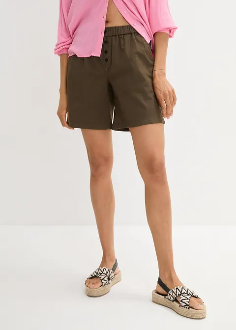 Bonprix Ausgestellte Jeansshorts Betont Schön Die Taille Durch Bequembund