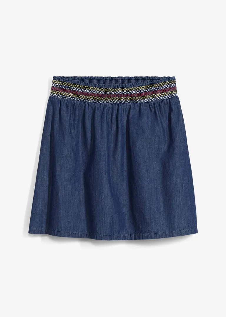 bonprix Ausgestellter Jeansrock mit elastischem Bündchen für Mädchen