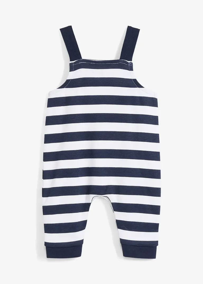 Bonprix Baby Maritimer Jersey-Overall Aus Reiner Bio-Baumwolle Mit Verstellbaren Trägern