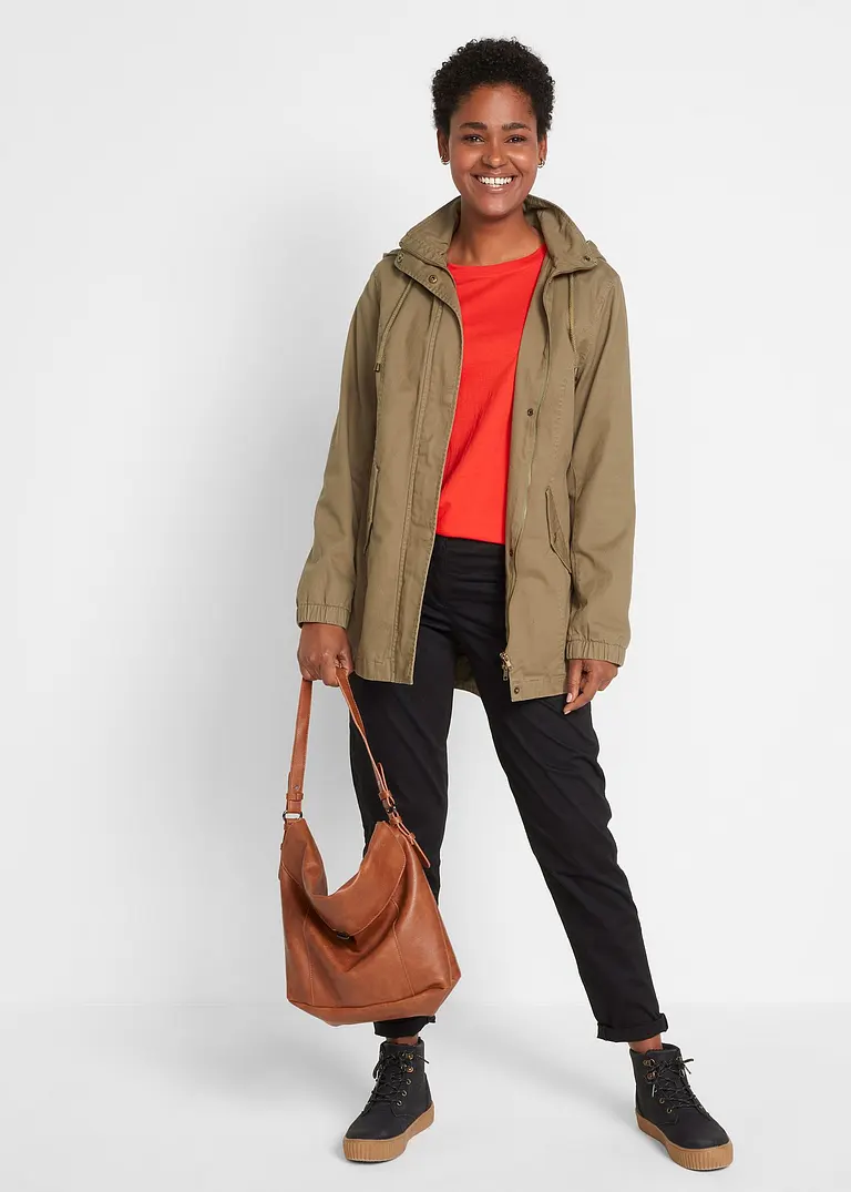 Bonprix Basic Baumwoll-Longsleeve Mit Abgesetzten Bündchen Am Ärmel Im 5er Pack