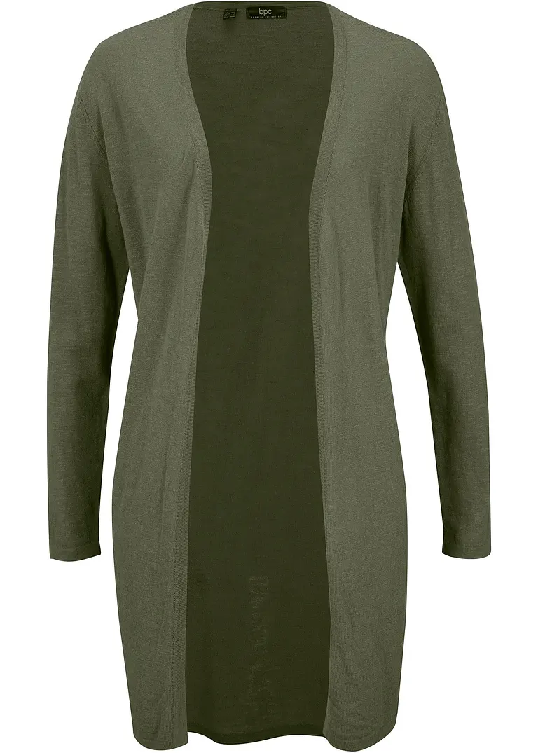 bonprix Basic Cardigan mit überschnittenen Schultern ohne Verschluss