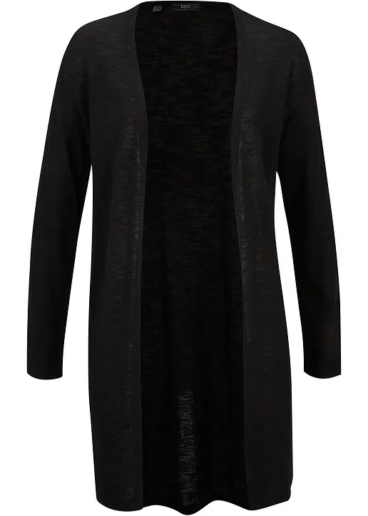 bonprix Basic Cardigan mit überschnittenen Schultern ohne Verschluss