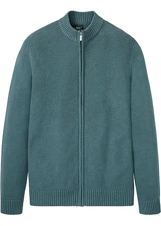 Bonprix Basic Herren Strickjacke Mit Spezial-Komfortschnitt - Grün