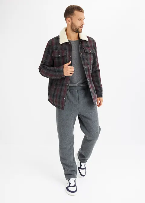 Bonprix Basic Jogginghose Mit Rippbündchen Und Drei Taschen Innen Weich Gefüttert