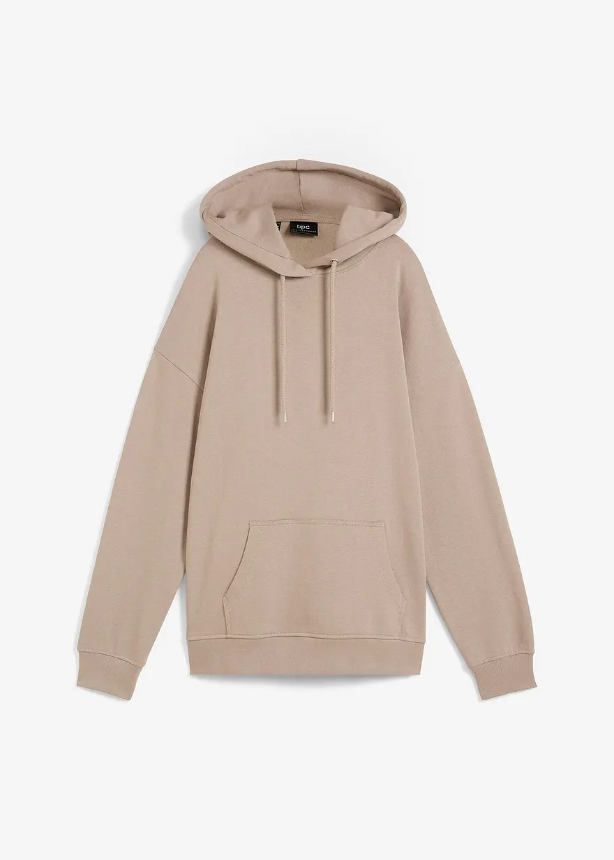 bonprix Basic-Kapuzensweatshirt im Oversized-Fit - braun
