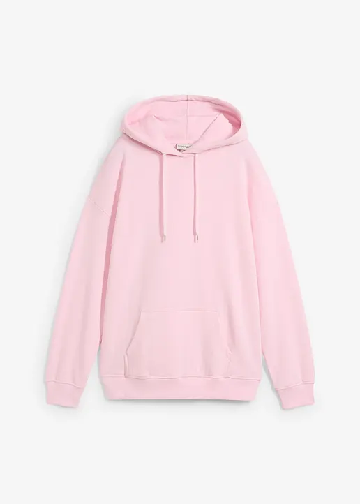 bonprix Basic-Kapuzensweatshirt im Oversized-Fit - rosa - Damen