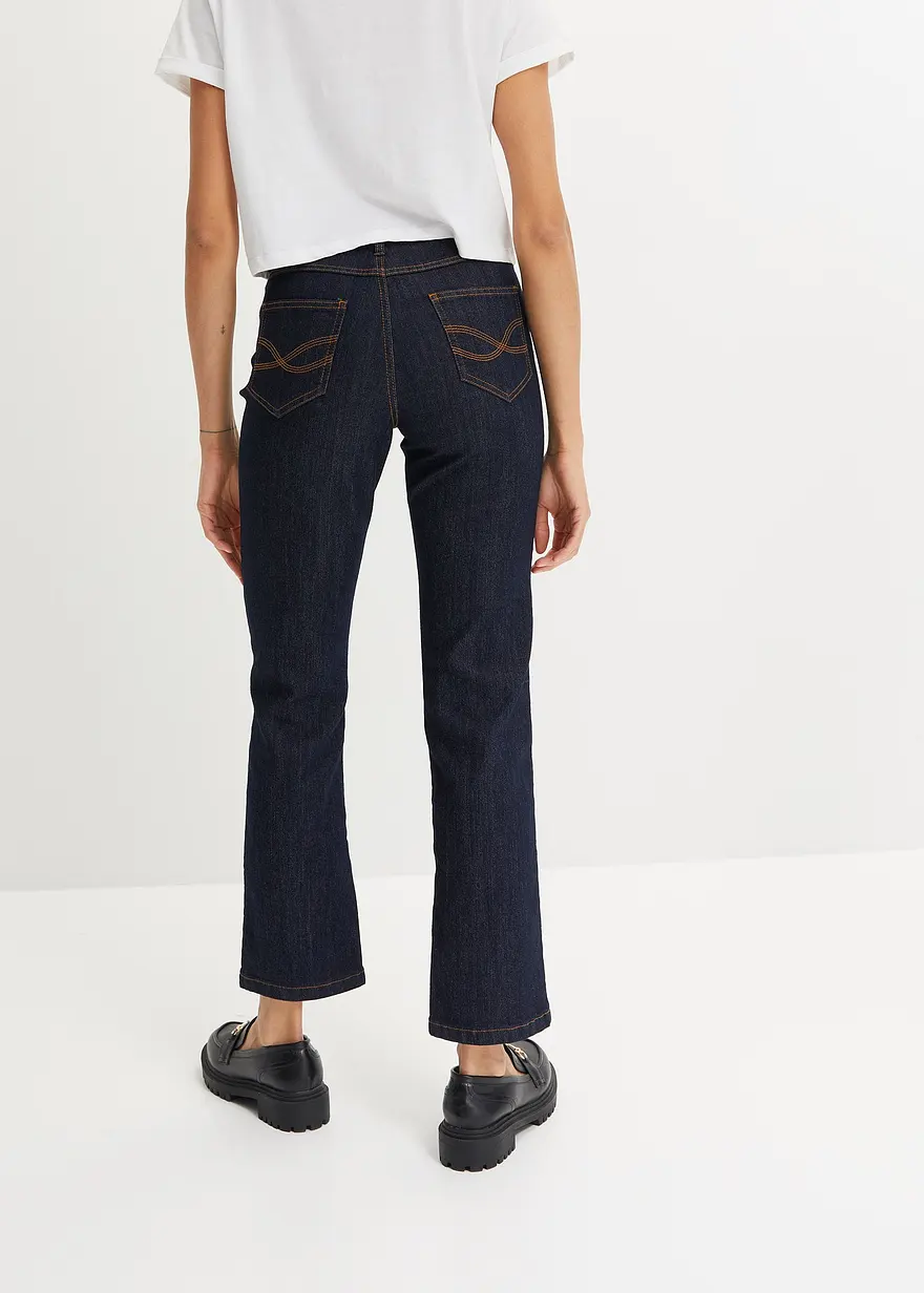 Bonprix Basic-Komfort-Stretch-Jeans - Blau Regular - Damen