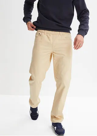Bonprix Basic Schlupfhose Im 5-Pocket-Style Mit Bindebändern - Beige