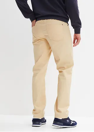 Bonprix Basic Schlupfhose Im 5-Pocket-Style Mit Bindebändern - Beige