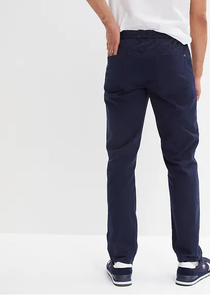 Bonprix Basic Schlupfhose Im 5-Pocket-Style Mit Bindebändern - Blau