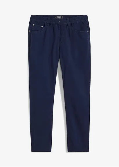 bonprix Basic Schlupfhose im 5-Pocket-Style mit Bindebändern - blau