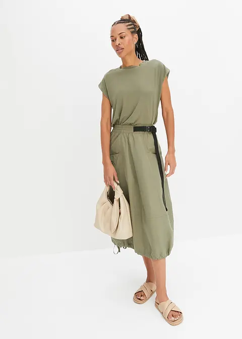 Bonprix Basic-Shirt Mit Nachhaltiger Viskose - Grün - Damen