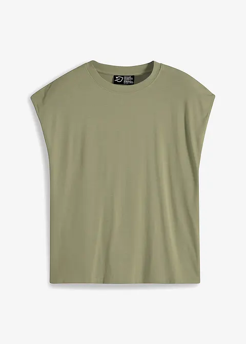 bonprix Basic-Shirt mit nachhaltiger Viskose - grün - Damen