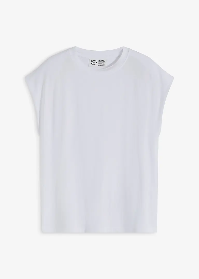 bonprix Basic-Shirt mit nachhaltiger Viskose - weiß - Damen
