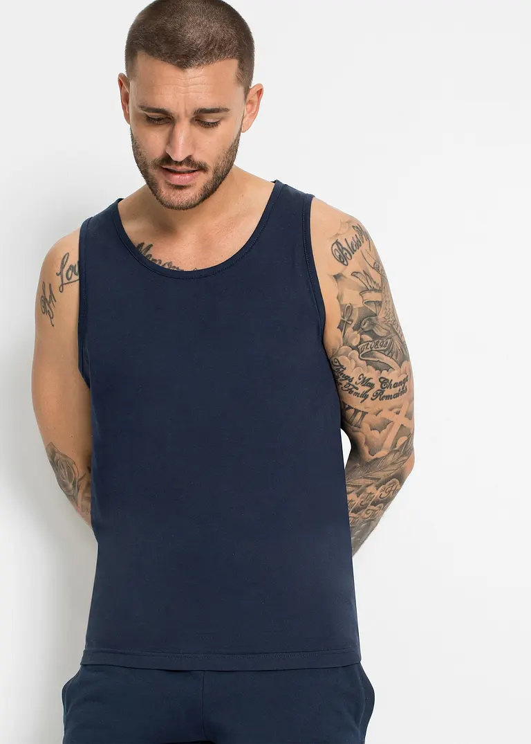 Bonprix Basic Tanktops Mit Rundhalsausschnitt Lässt Sich Auch Als Unterhemd Tragen Maschinenwaschbar