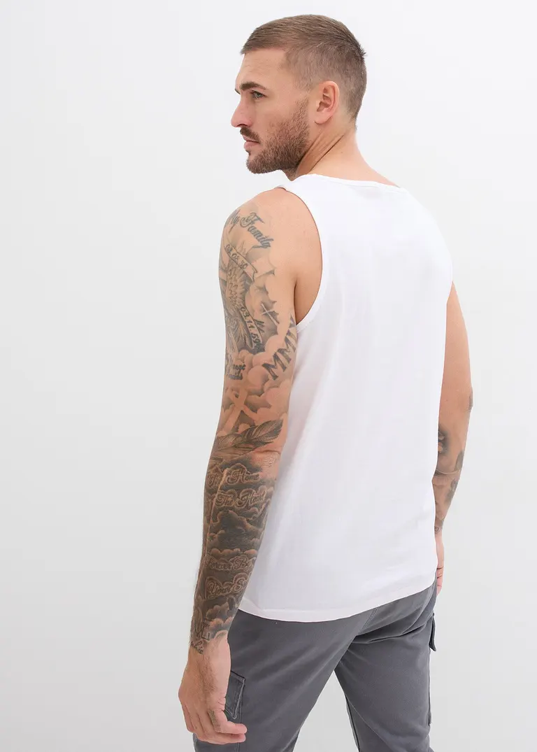 Bonprix Basic Tanktops Mit Rundhalsausschnitt Lässt Sich Auch Als Unterhemd Tragen Maschinenwaschbar
