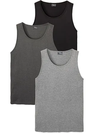 bonprix Basic Tanktops mit Rundhalsausschnitt lässt sich auch als Unterhemd tragen maschinenwaschbar