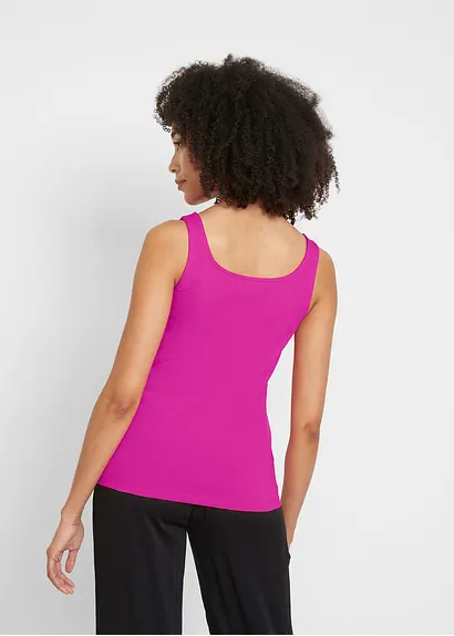 Bonprix Basic Top (2er Pack) Mit Carré-Ausschnitt - Damen