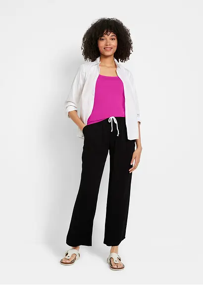 Bonprix Basic Top (2er Pack) Mit Carré-Ausschnitt - Damen