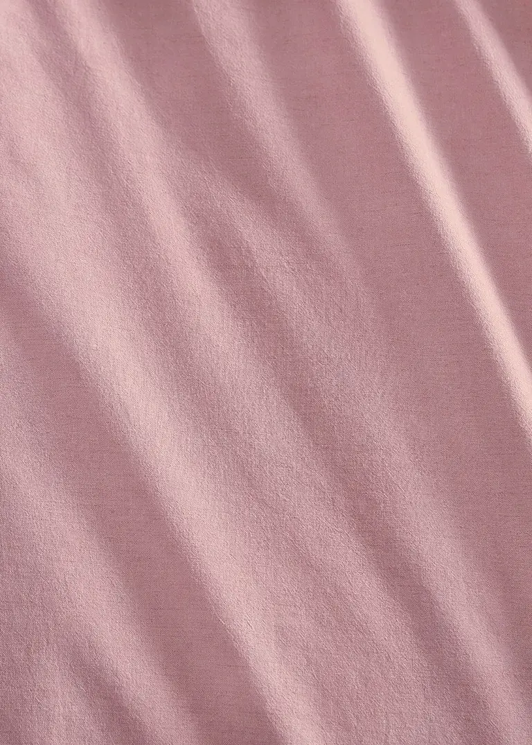Bonprix Baumwoll-Bettwäsche In Moderner Leinen-Optik - Altrosa Linon