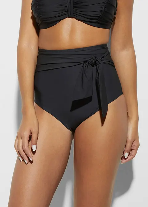 Bonprix Bedeckende Shape Bikinihose Aus Formgebendem Material - Schwarz