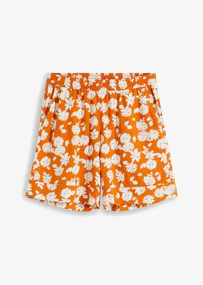 bonprix Bedruckte Shorts in leuchtenden Farben - orange - Damen