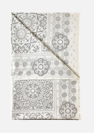 bonprix Bedruckte Tagesdecke "Ornament" mit grafischen Motiven - grau