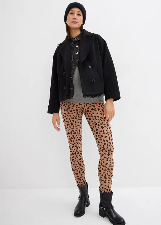Bonprix Bedruckte Umstands-Leggings Aus Bio-Baumwolle Mit Elasthan