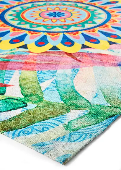 Bonprix Bedruckter Teppich In Farbenfrohen Farben - Bunt