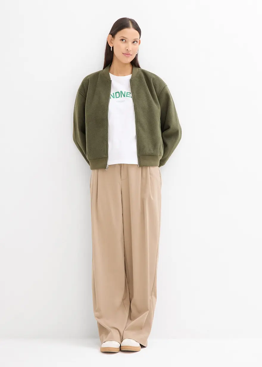 Bonprix Bedrucktes T-Shirt Aus Baumwolle - Weiß - Damen