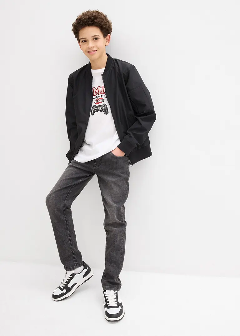 Bonprix Bedrucktes T-Shirt Im Praktischen 2er-Pack - Kinder