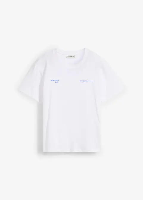 bonprix Bedrucktes T-Shirt locker geschnitten - weiß - Damen