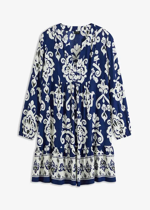 bonprix Bedrucktes Tunika-Kleid aus nachhaltiger Viskose mit schönem Muster
