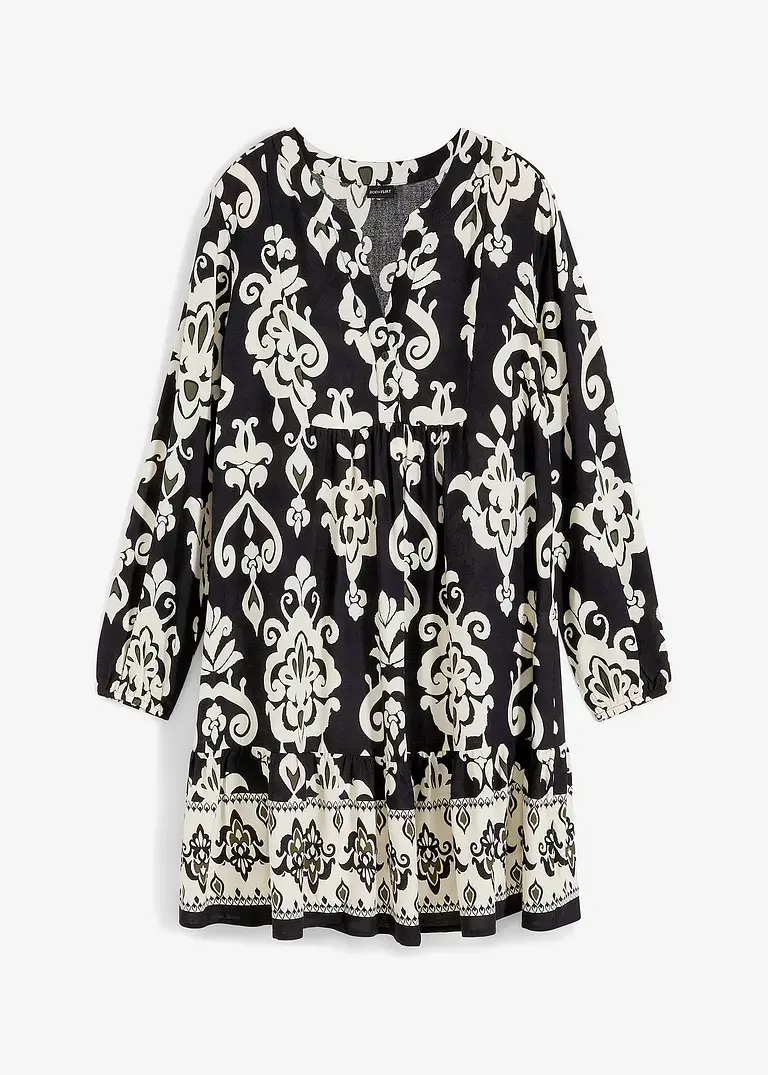 bonprix Bedrucktes Tunika-Kleid aus nachhaltiger Viskose mit schönem Muster