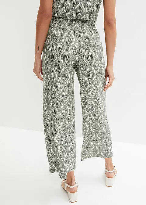 Bonprix Bequeme 7/8 Schlupfhose Mit Bequemen Gummibund Und Trendingem Druck