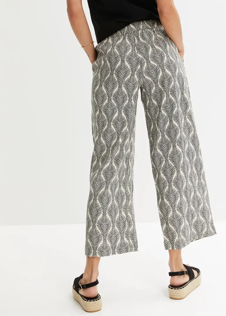 Bonprix Bequeme 7/8 Schlupfhose Mit Bequemen Gummibund Und Trendingem Druck