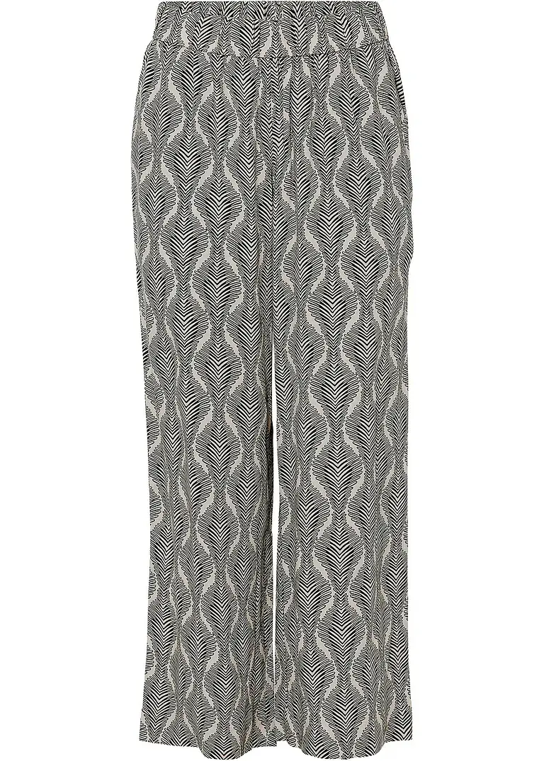 bonprix Bequeme 7/8 Schlupfhose mit bequemen Gummibund und trendingem Druck