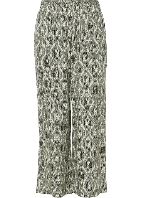 bonprix Bequeme 7/8 Schlupfhose mit bequemen Gummibund und trendingem Druck