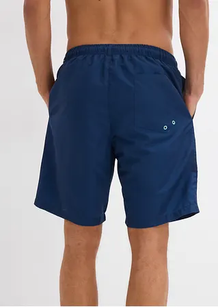 Bonprix Bequeme Badeshorts Mit Dekorativem Druck - Blau