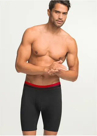 Bonprix Bequeme Boxershorts In Figurnaher Passform Mit Langem Bein Und Einem Gestreiftem Elastischen Bund