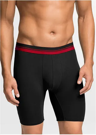 Bonprix Bequeme Boxershorts In Figurnaher Passform Mit Langem Bein Und Einem Gestreiftem Elastischen Bund