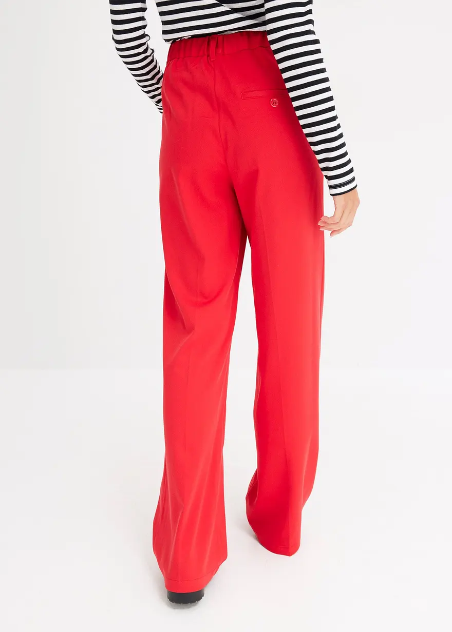 Bonprix Bequeme Businesshose Mit Recyceltem Polyester - Rot